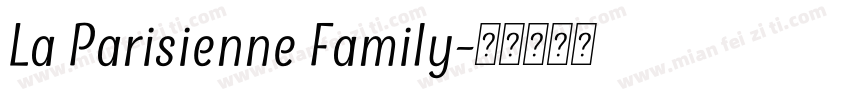 La Parisienne Family字体转换